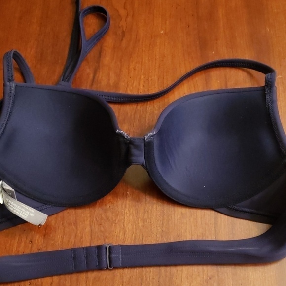 Aerie Bridget Halter Bikini Top 34A Padded Black - Picture 3 of 8